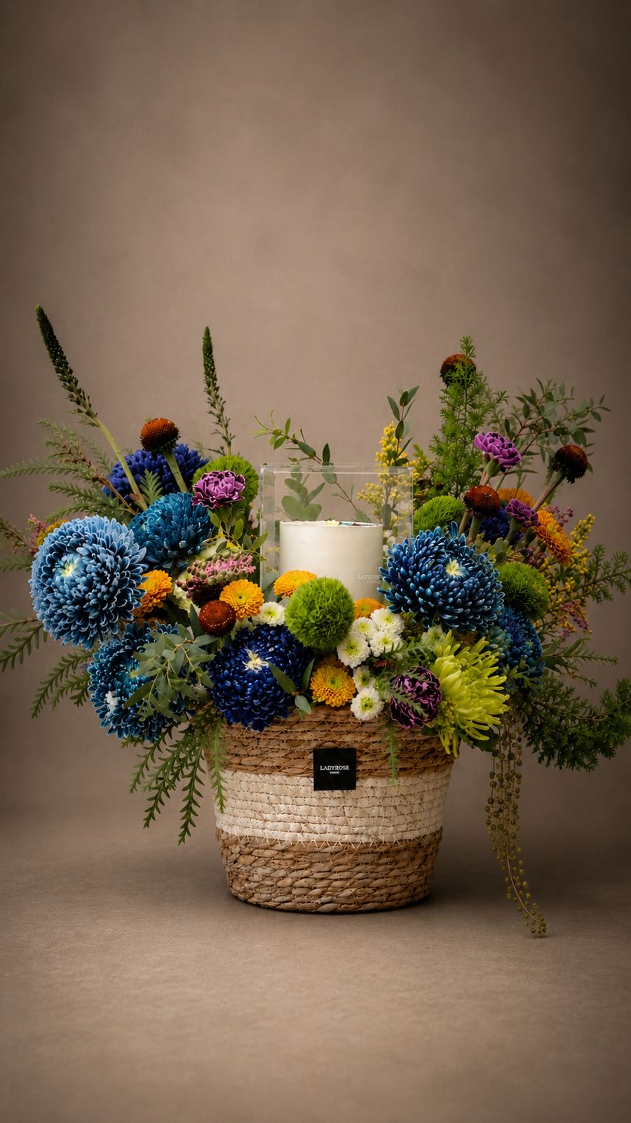Wildflower Candle Basket
